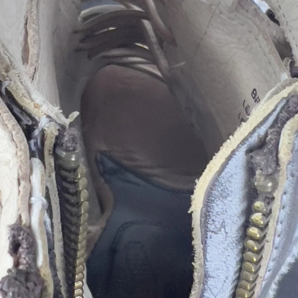 Freebird Braeden Blush Gladiator Sandal Boots Sz 9 Strappy Chunky Peep Toe Brown - Picture 9 of 16